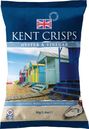 Kent Oyster & Vinegar Crisps 40g