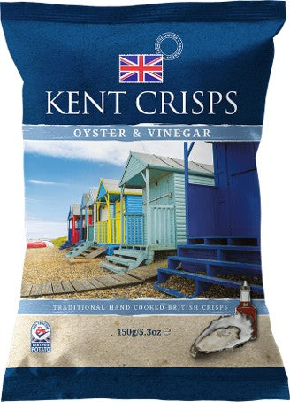 Kent Oyster & Vinegar Crisps 150g