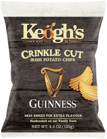 Keogh's Guinness Crinkle Cut Crisps 125g