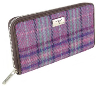 Harris Tweed Zip Wallet - Staffa
