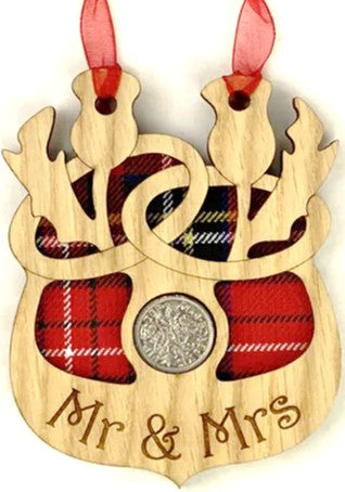 Lucky Sixpence - Wedding Thistles - Various Tartans
