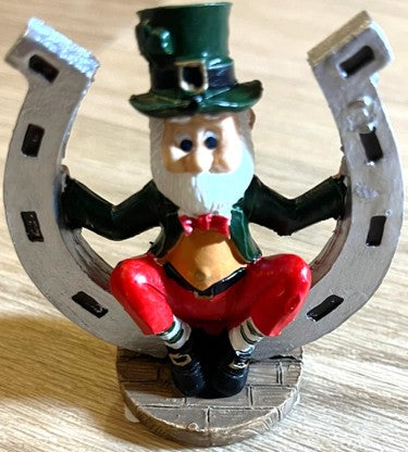 Leprechaun on Horseshoe
