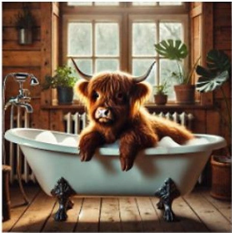 Fridge Magnet - Bathtime