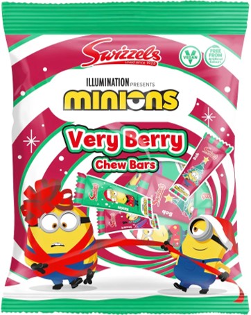Minions Very Berry Christmas Chew Bars Bag