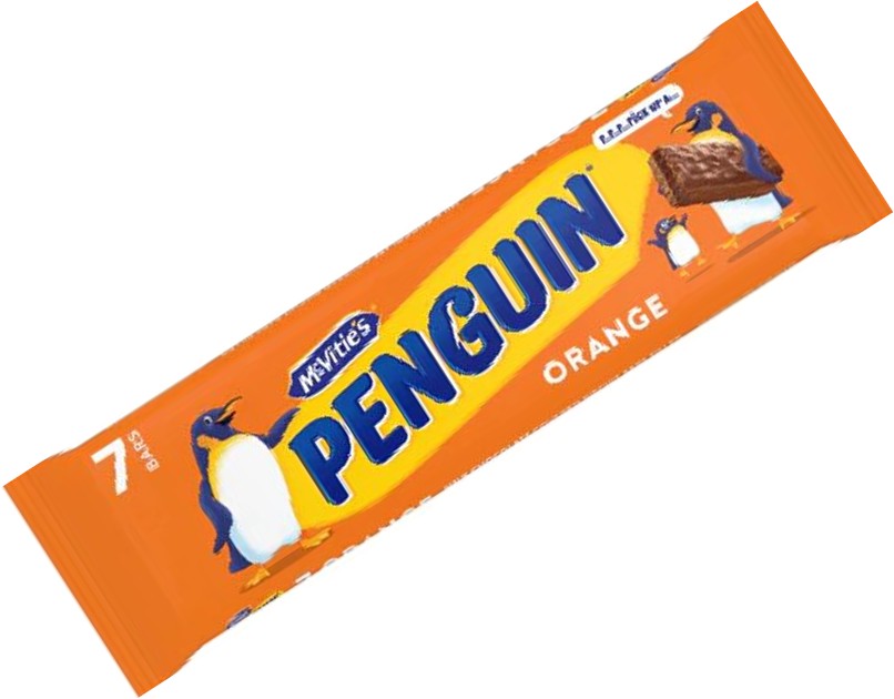 Penguin Orange Biscuits - 7 Pack