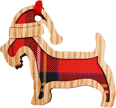 Christmas Scottie Dog Ornament