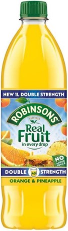 Robinson's NSA Orange & Pineapple Double Strength 1.75Ltr