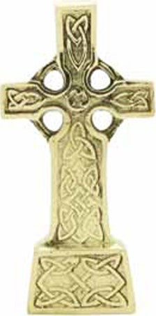 Brass Standing Celtic Cross