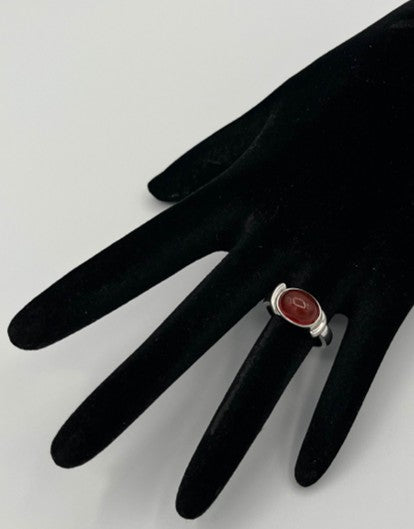 Ring - Sterling Silver & Carnelian