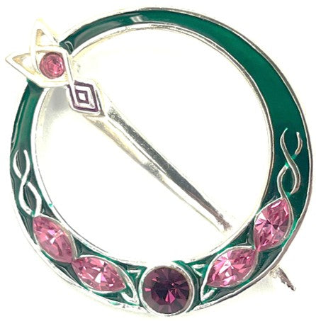 Tara Brooch - Silver & Amethyst