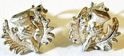 Earrings - Sterling Silver Thistles