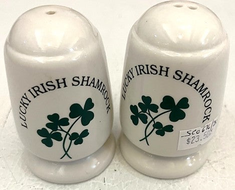 Lucky Irish Shamrock Salt & Pepper