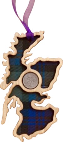 Scotland Map - Lucky Sixpence