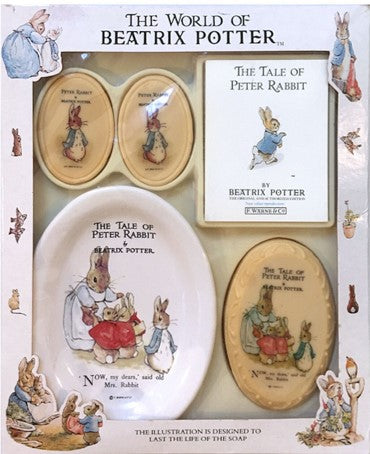 Beatrix Potter- Peter Rabbit Soap Dish & Soaps