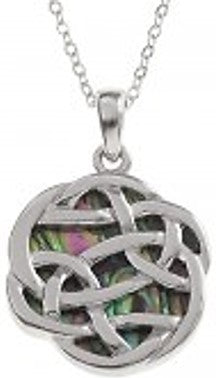 Pendant - Celtic Knot Paua Shell