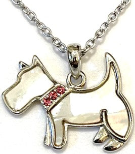 Pendant - Westie Mother of Pearl