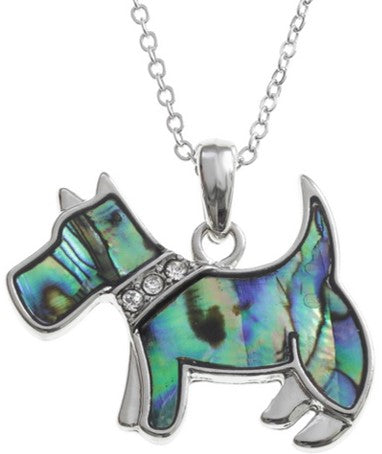 Pendant - Scottie Dog Paua Shell