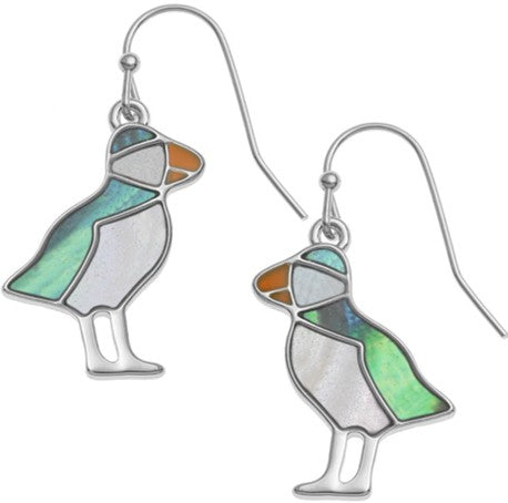 Earrings - Puffin Paua Shell