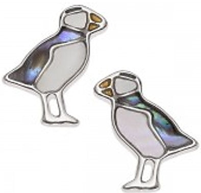 Earrings - Puffin Paua Shell/Mother of Pearl