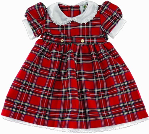 Tartan Dress with Belt Ties