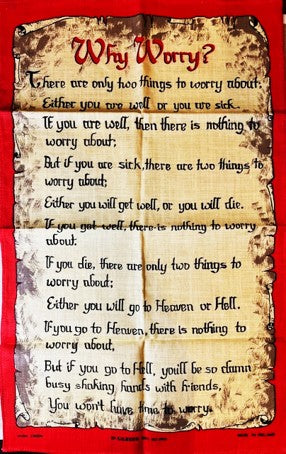 Tea Towel - Irish Why Worry