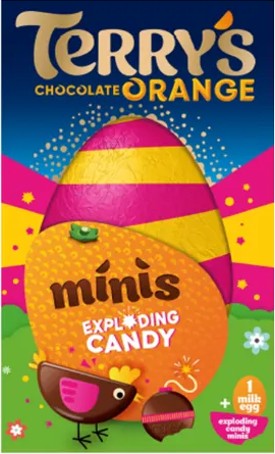 Terry's Milk Chocolate Orange Mini Egg with Exploding Candy