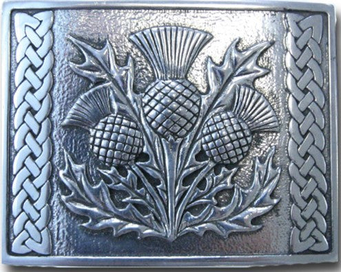 Kilt Buckle - Celtic Thistles