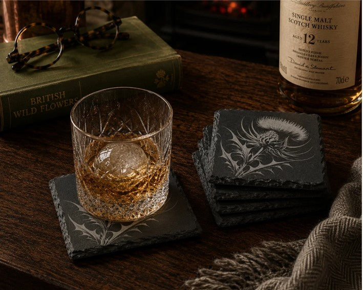 Set of 4 Slate Coasters - Various Images