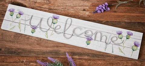 Plaque - Thistles Welcome