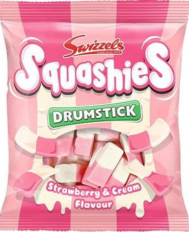 Swizzels Drumstick Squashies - Strawberries & Cream