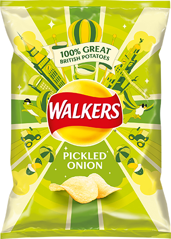 Walkers Pickled Onion Crisps - PAST BEST BEFORE