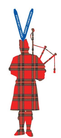 Tartan Piper Ornament