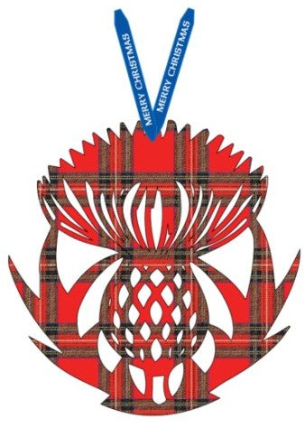 Tartan Thistle Ornament