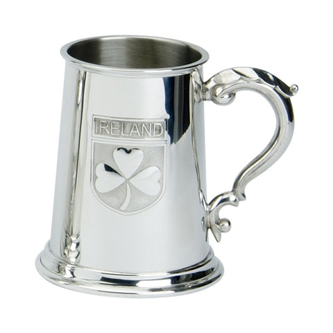 Pewter Tankard - Ireland Shamrock