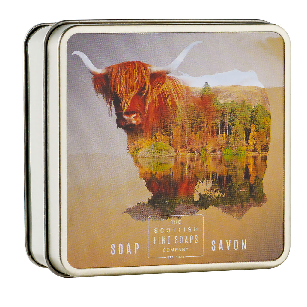 Soap In A Tin Highland Cow