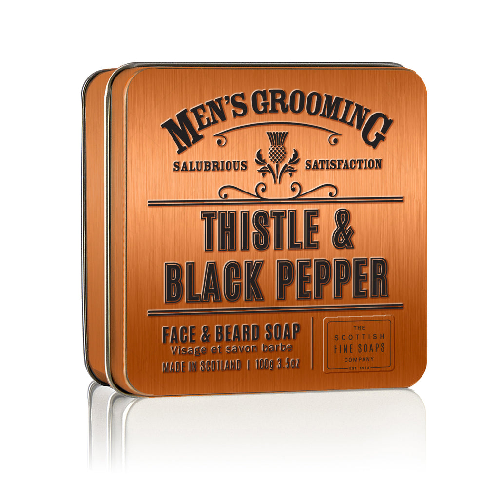 Thistle & Black Pepper Face & Beard Soap