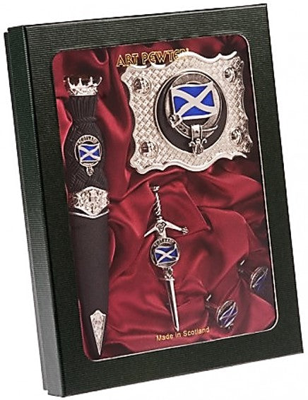Highland Dress Accessory Gift Set - Symbols of Scotland & Ireland