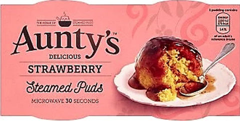 Aunty's Steamed Strawberry Puddings
