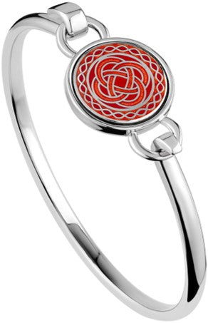 Bangle - Book of Kells Celtic Knot - Red