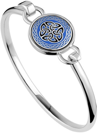 Bangle - Book of Kells Four Trinity Knots - Blue