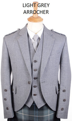 Braemar Tweed Jacket & 5-Button Vest - Charcoals & Greys