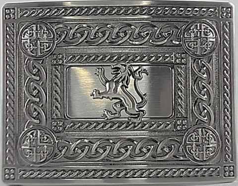 Kilt Buckle - Celtic Lion Antique