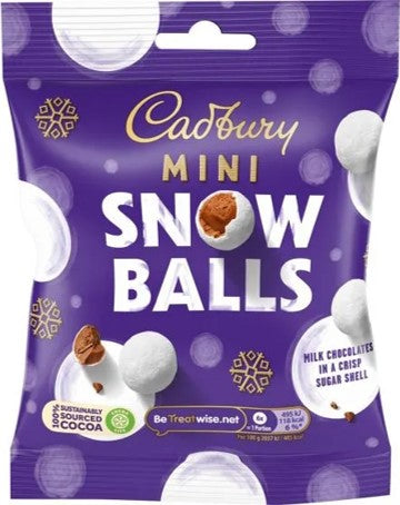 Cadbury Mini Snowballs 74g Bag