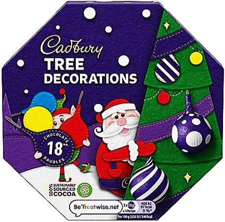Chocolate - Cadbury Tree Decorations 18 Pack