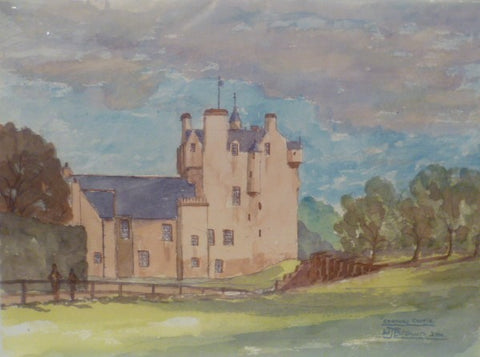 Water Colour Print - Crathes Castle by Bill Brown