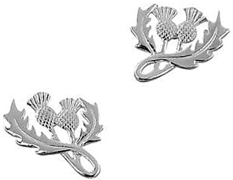 Earrings - Scottish Thistle Silver Stud Earrings
