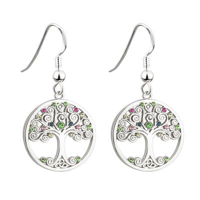 Tree of Life Drop Earrings