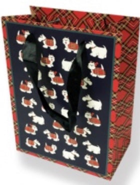 Gift Bag - Tartan Terrier Large