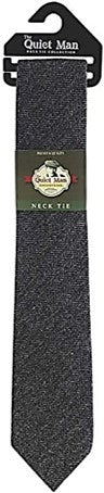 Necktie - The Quiet Man Collection - Grey Herringbone Tweed