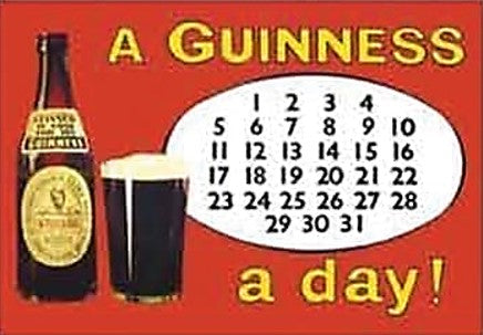 Fridge Magnet - A Guinness a Day!